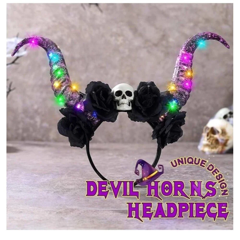 LED Light Up Eve Horizon Flower Headband Led Costume Headpiece NWT 3 modes